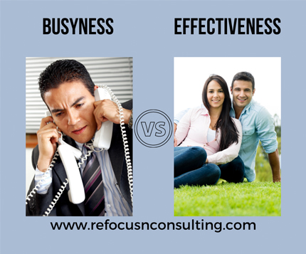 Busyness vs Effectiveness